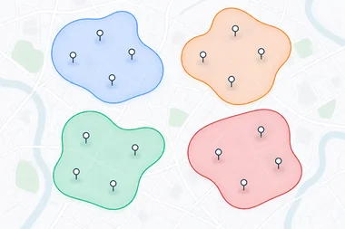 Constrained clustering — schematic geometry