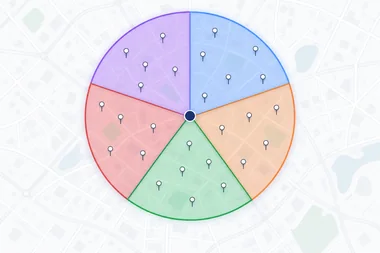 Polar sectors at 4 zones